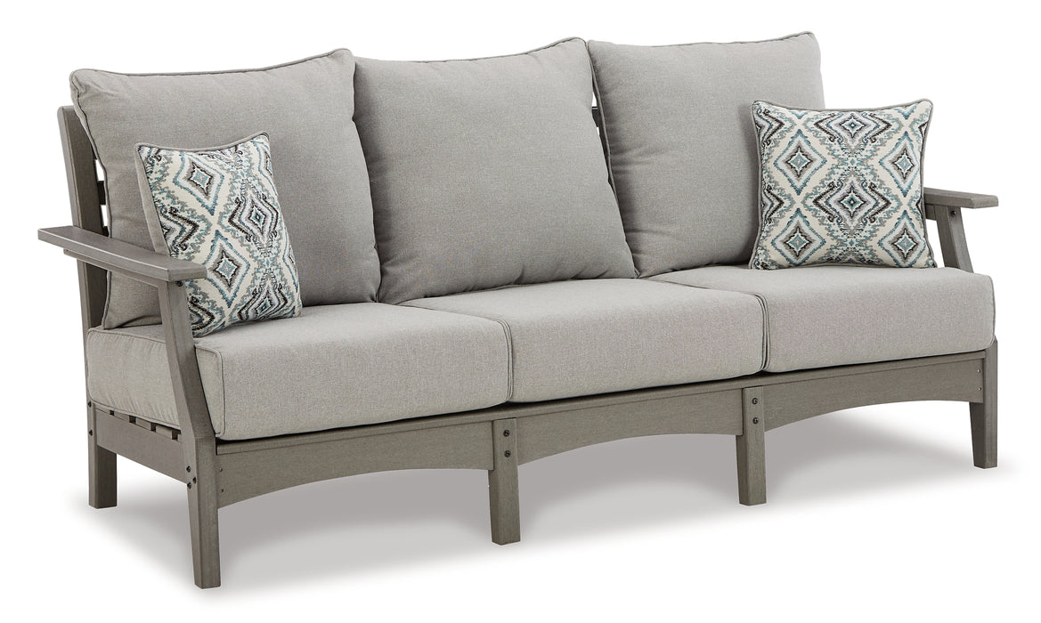 Visola Outdoor Sofa, Loveseat and 2 Lounge Chairs with Coffee Table and End Table