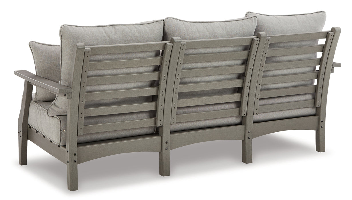Visola Outdoor Sofa, Loveseat and 2 Lounge Chairs with Coffee Table and End Table