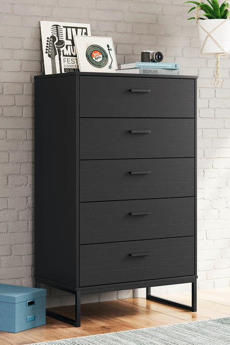 Socalle Queen Panel Platform Bed with Dresser, Chest and Nightstand