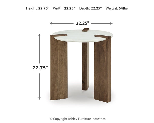 Isanti Coffee Table with 1 End Table