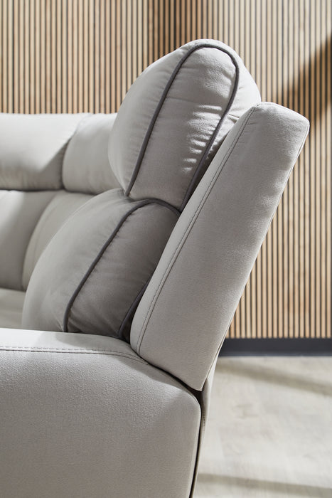 Social Pointe 6-Piece Reclining Sectional with Storage Console