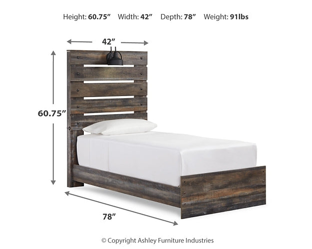 Drystan  Panel Bed