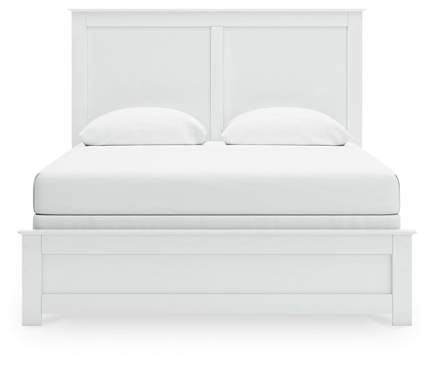 Bostwick Shoals Queen Panel Bed with Mirrored Dresser