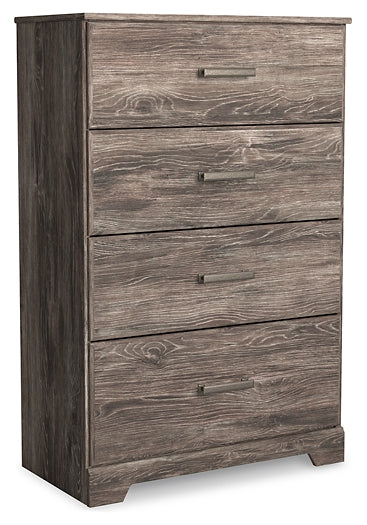 Ralinksi King Panel Bed with Mirrored Dresser and Chest